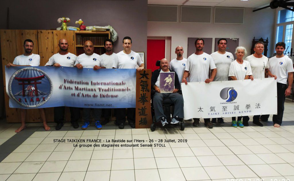 Stage de TAIKIKEN organisé par TKK FRANCE du 26 au 28 Juillet
2019 à La Bastide s/l'Hers - dirigé par Sensei NAOUS Benoir en 
présence du Soke TKK France